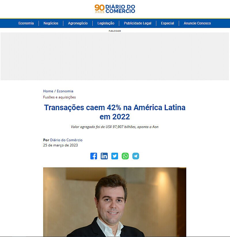 Transaes caem 42% na Amrica Latina em 2022